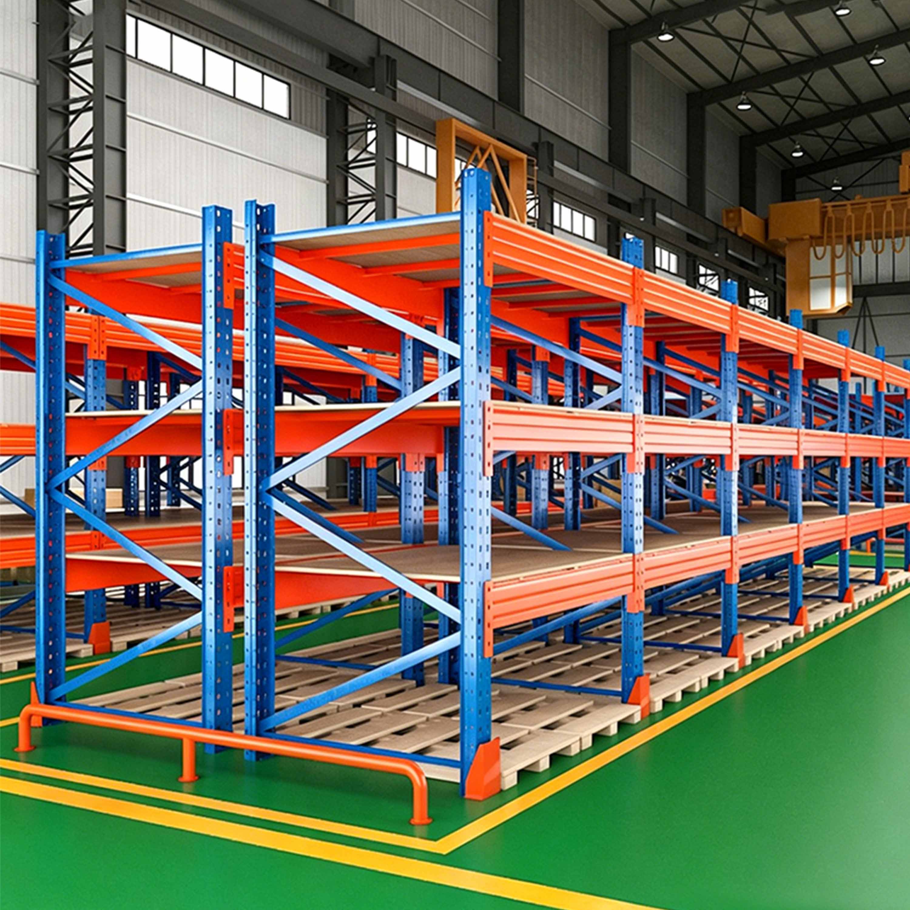 Heavy-Duty Adjustable Steel 5 Layer Multi-Level Corrosion-Protected Bolt-Structured Storage Shelf for Industrial Warehouse