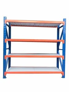 Steel Pallet Rack Long Span Bolted Adjustable Multi-Level Racking with Corrosion Protection