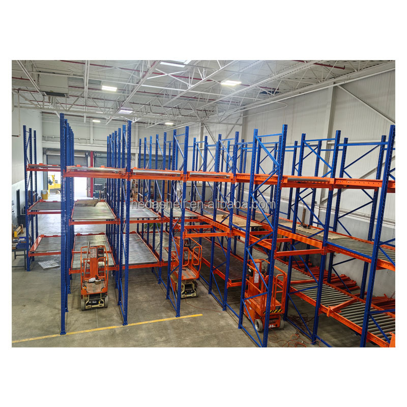 Heda Manufacturer Wholesale Heavy Duty Steel Gravity Flow Rack Customizable Warehouse Racking System FIFO