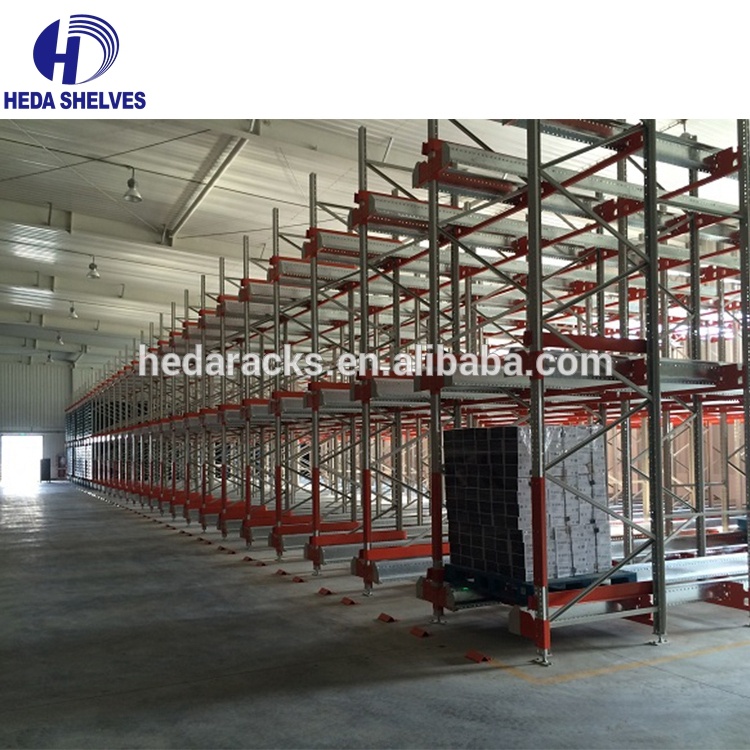 Customized Used High Quality Steel Heavy Duty Automatic Storage System Shuttle Pallet Rack for Warehouse
