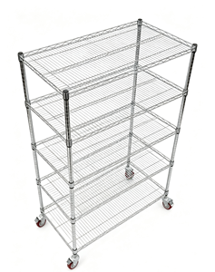Height Adjustable Wire Mesh Shelving Unit