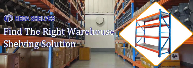 Heda Manufacture Factory Heavy Duty Industrial Warehouse Storage Rack Shelf Steel Racking System for Stacking Racks & Shelves