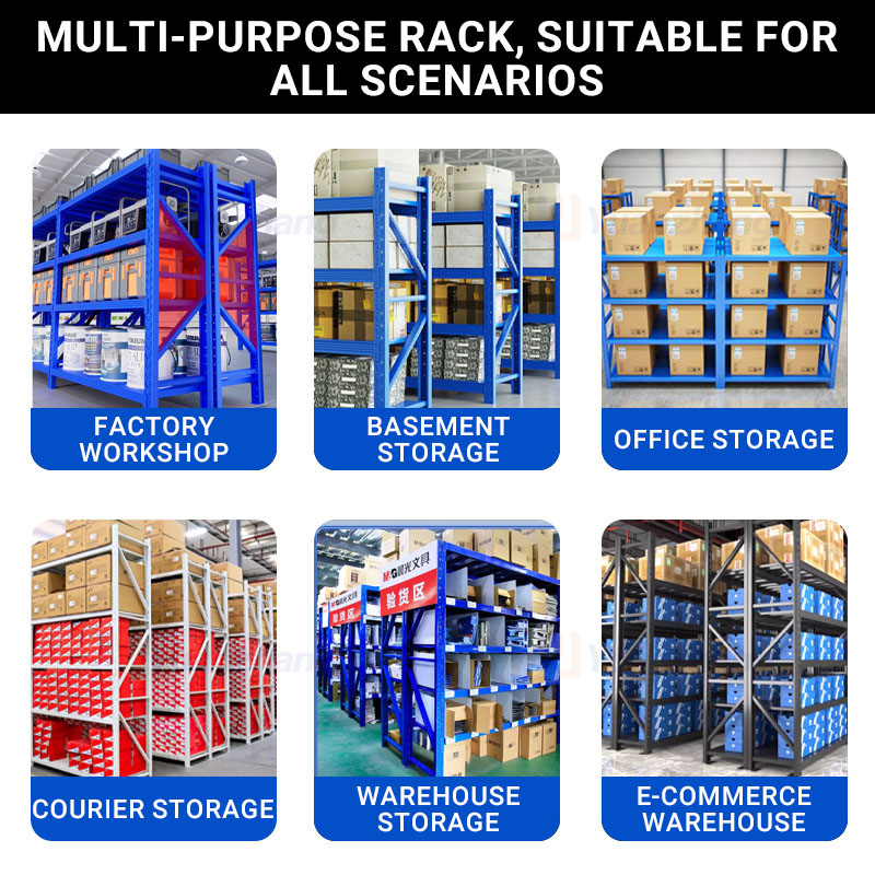 Adjustable 5-Tier Heavy Duty Pallet Rack, Lightweight Storage Shelf for Factory &amp; Warehouse