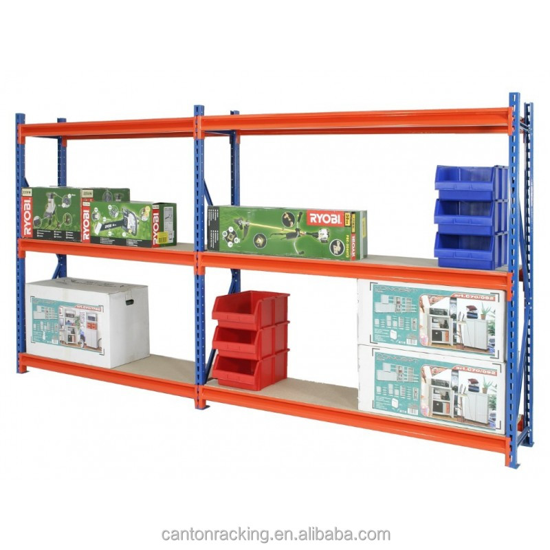 Long Span Shelving Optimizes Space with Durable Storage System. Perfect for Medium-duty Loads in E-commerce