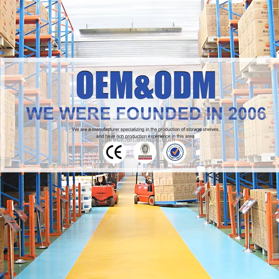 Customized High Density Storage LIFO Pallet Shuttle Racking Galvanized Warehouse Racks Series Pallet Radio- Shuttle Rack System