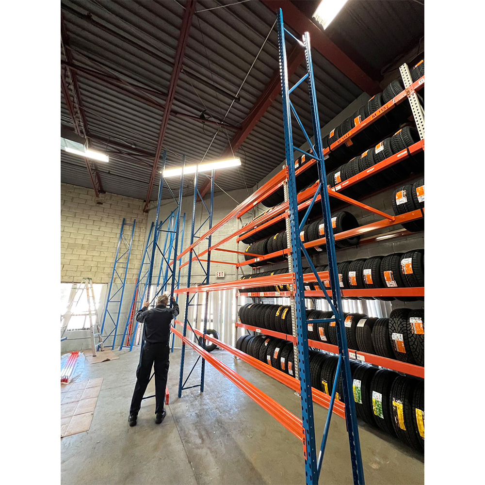 Industrial Warehouse Racking System With Heavy Duty Steel Pallet Rack Beams