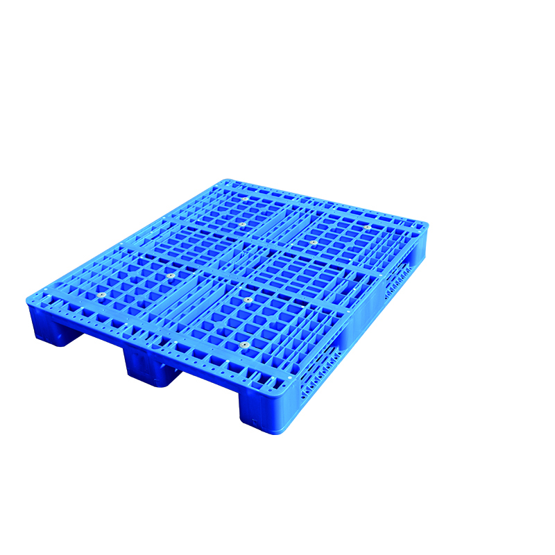 Static Load Capacity 2 Ton Single Faced Grid Plastic Stacking Pallet for Warehouse Automated ASRS Racking System