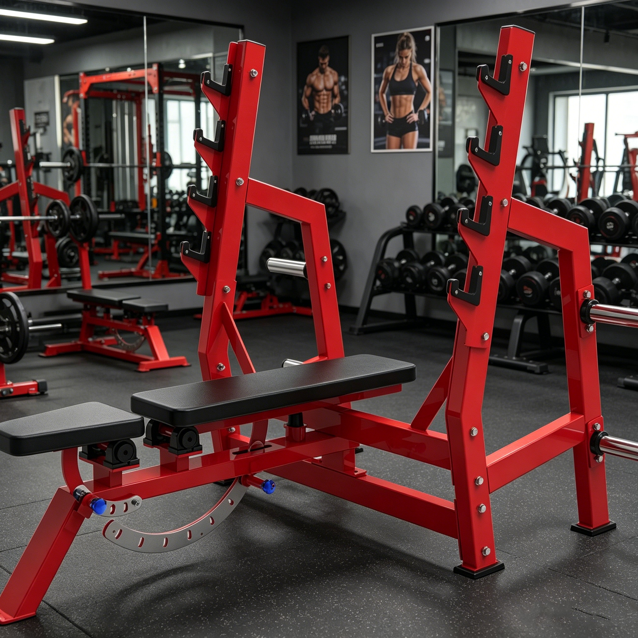 Wholesale Bodybuilding Commercial Gym Equipment Multi Function Safety Adjustable Chest Push Rack for Arm Back Muscle Exercise