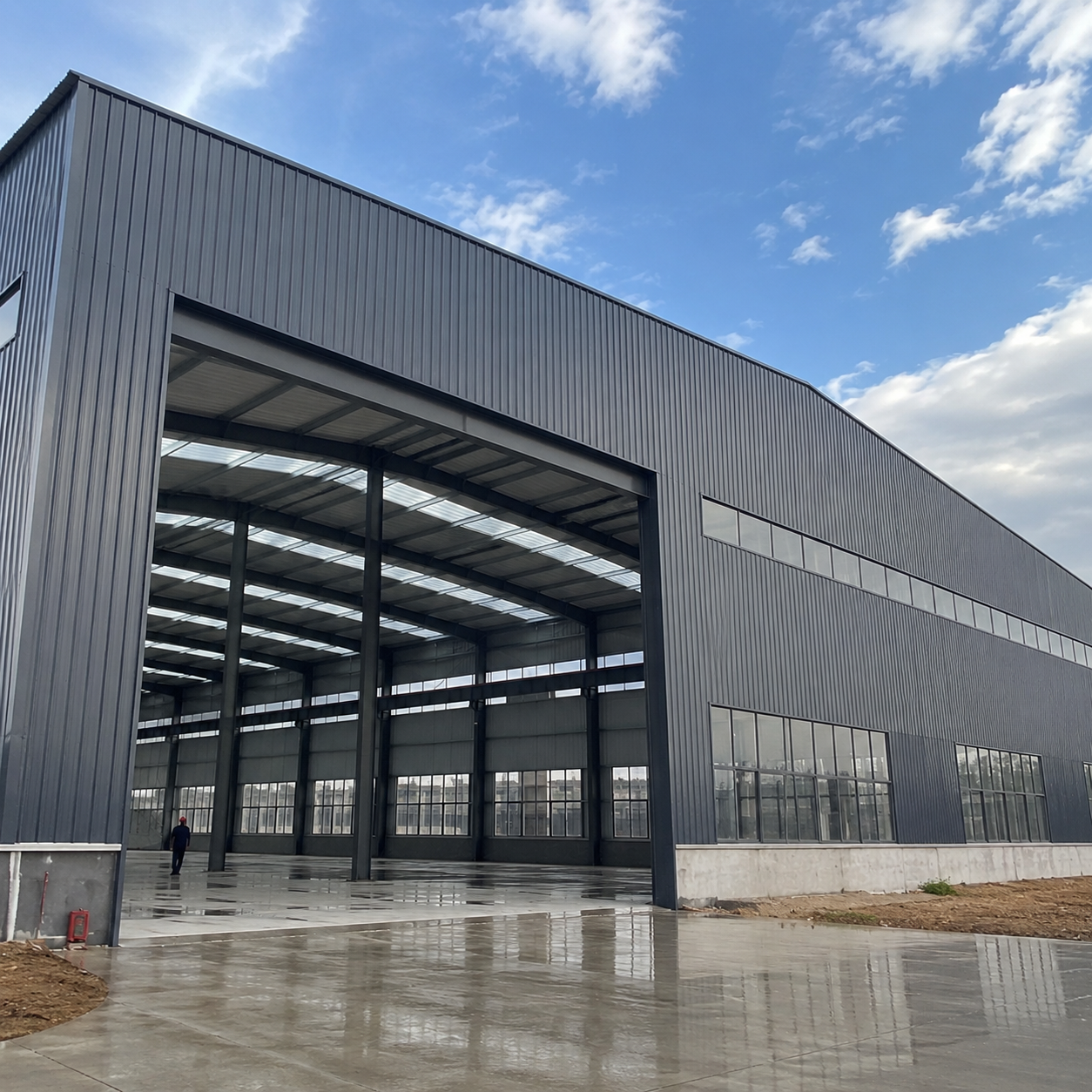 Honeycomb Beam Steel Structure Warehouse H Section Prefab Industrial Logistics Storage Workshop Metal Shed Building