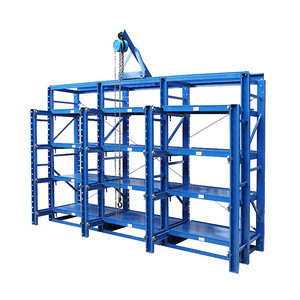 Fully Open Intelligent Mold Rack with Automatic Pull-Out System Heavy Duty Warehouse Stacking Rack for Injection Mold Storage