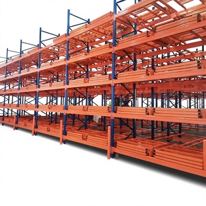 Push-Back Pallet Racking Cold-Rolled Steel Heavy-Duty Intelligent Gravity Dense Storage Rack for Warehouse Bulk Goods Storage