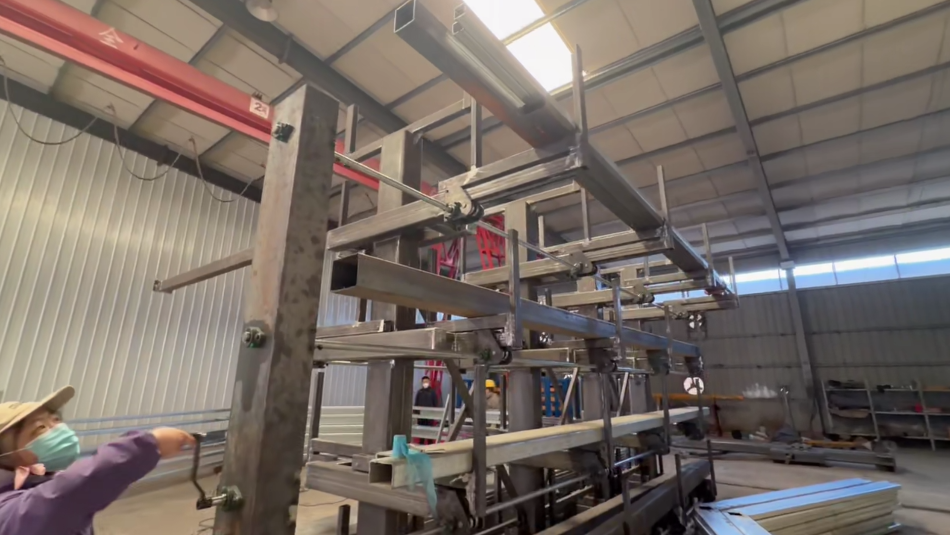 Heavy Duty Electric Sheet Storage Rack Automated Warehouse Rack for Metal Plate Inventory Management