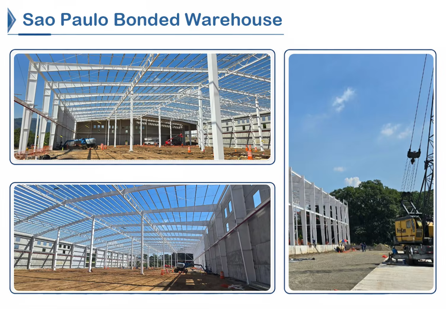 Honeycomb Beam Steel Structure Warehouse H Section Prefab Industrial Logistics Storage Workshop Metal Shed Building