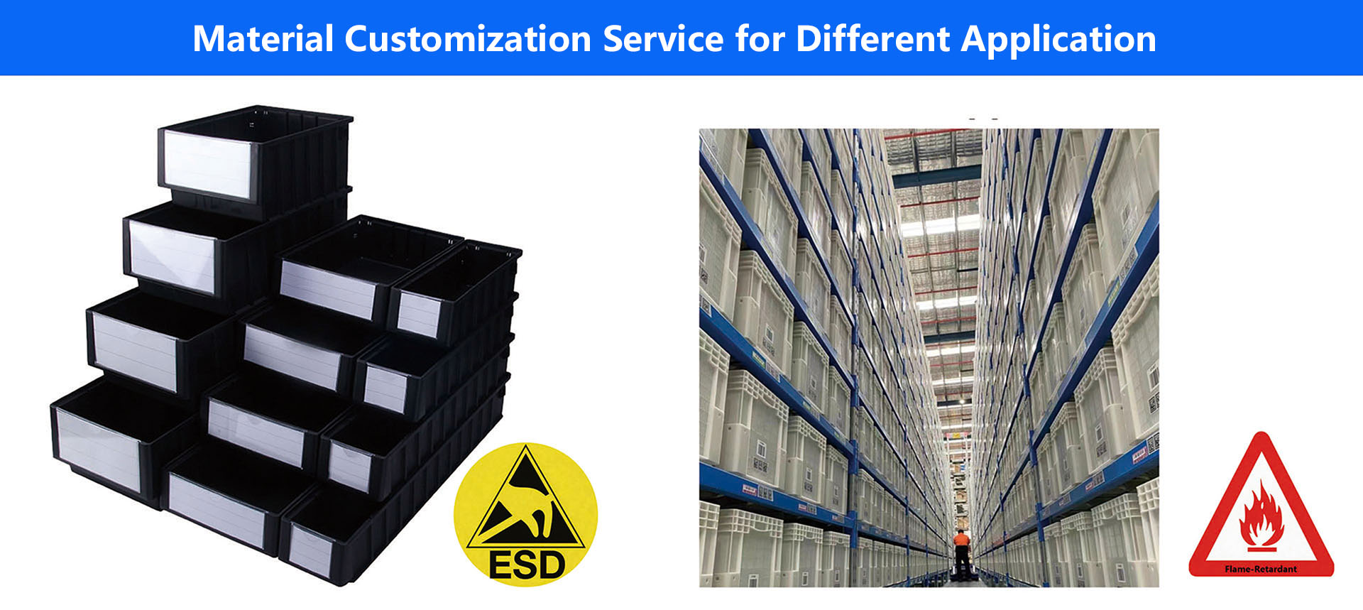 INORDER Semi-Open Stacking Warehouse Bin Spare Parts Picking Storage Organizer for Hardware Sorting Shelving Wholesale
