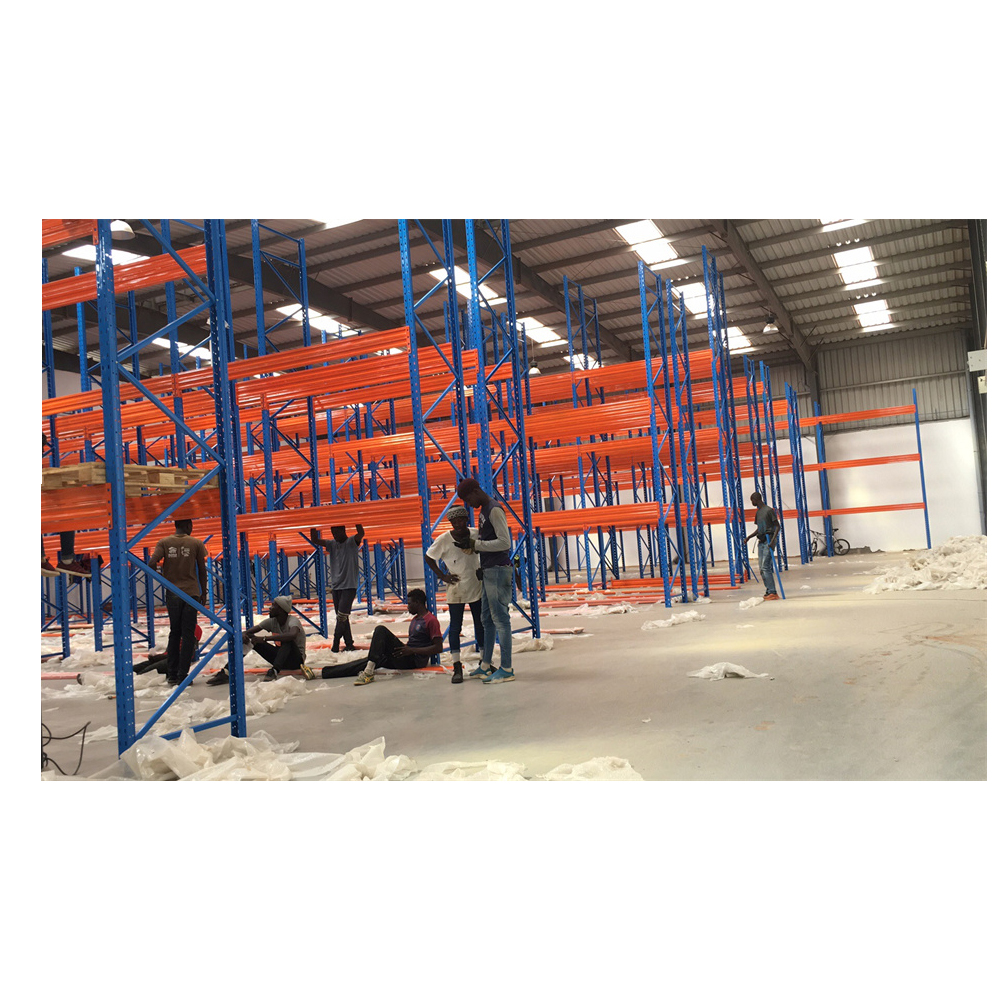 Industrial Warehouse Racking System With Heavy Duty Steel Pallet Rack Beams