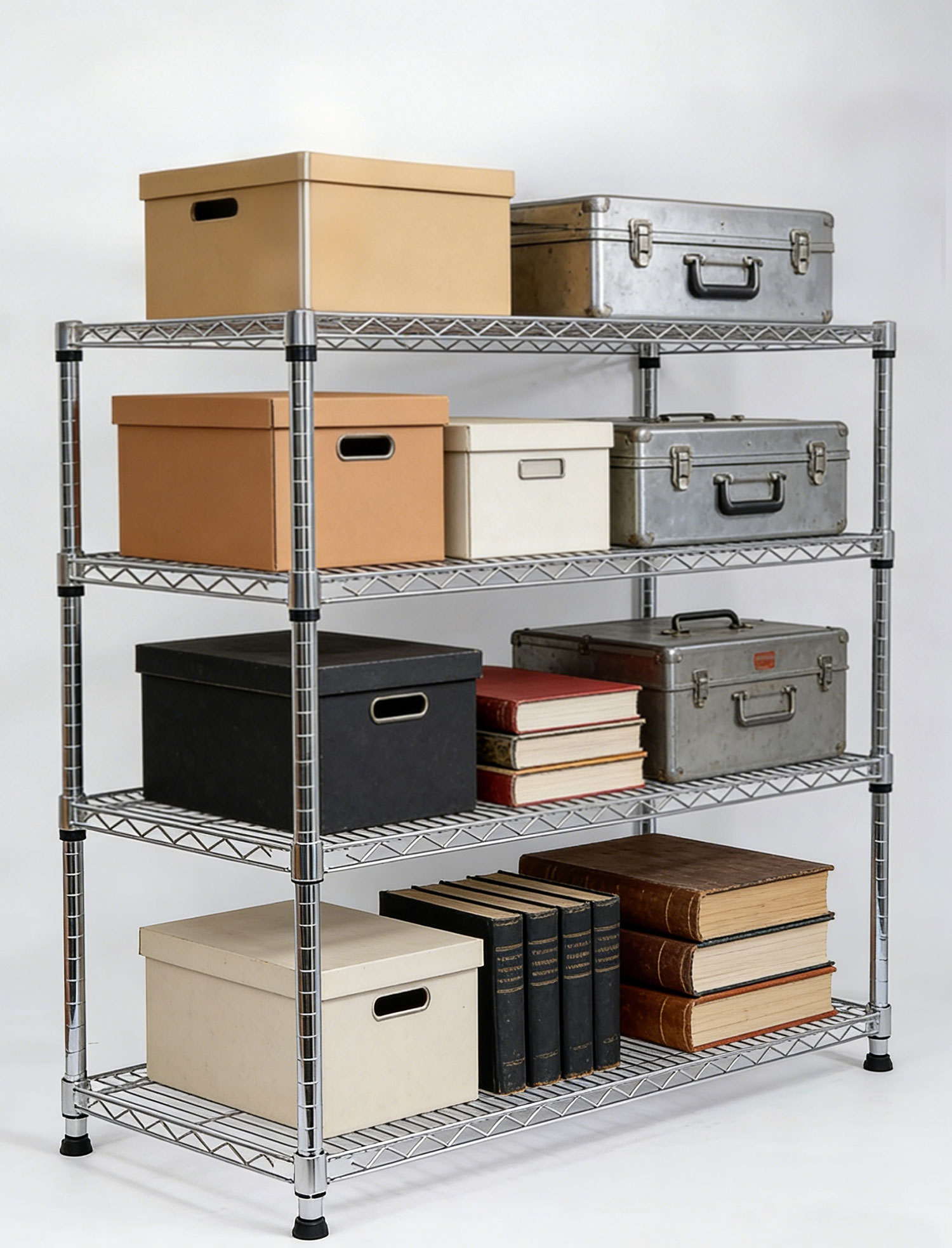 Heavy Duty Multi Tier Metal Storage Shelving Unit 250kg Per Layer for Logistics Distribution Center