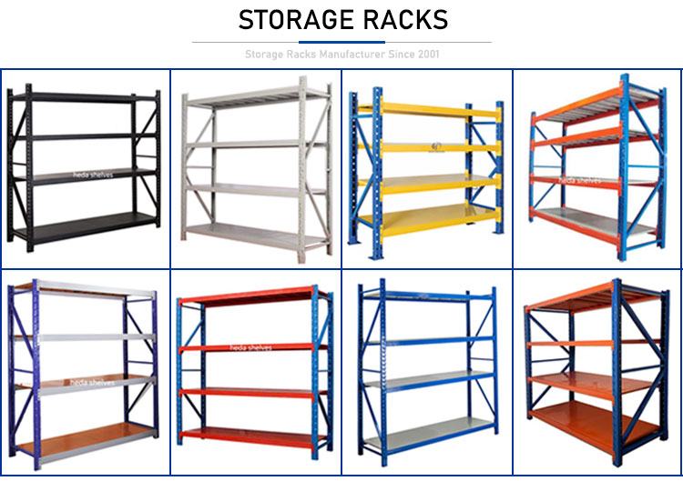 Heda Factory Metal Boltless Stacking Rack Industrial Warehouse Storage Racks Shelves for Racking System
