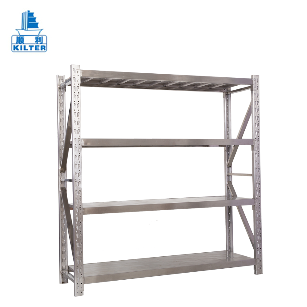 Industrial Warehouse Storage Rack Steel Teardrop Beam Heavy Duty Pallet Racking