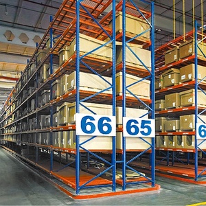 Narrow Aisle VNA Pallet Racking System Adjustable Heavy Duty Cold Rolled Steel Powder Coated High-Density Logistics E-commerce