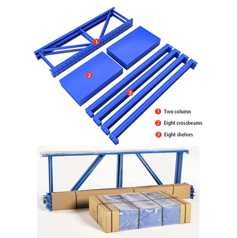 Iron Metal Shelves 4-Layer 400kg Heavy Duty Stackable Racking for Garage &amp; Basement Commercial Use