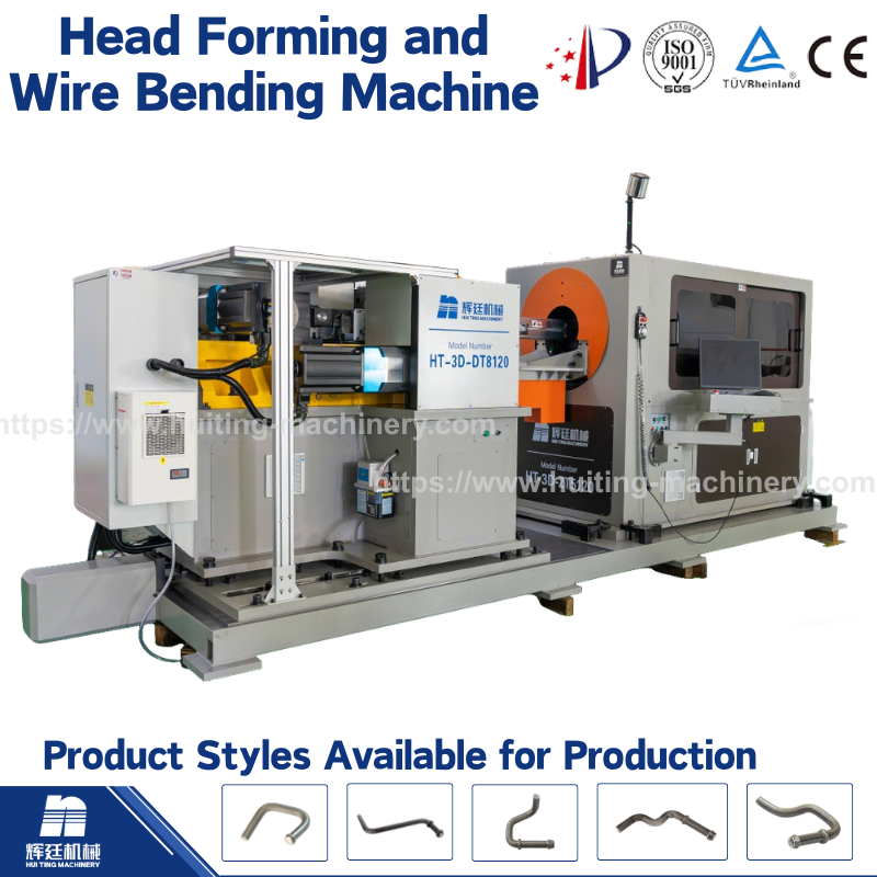 Huiting High Precision 8-Axis Automatic CNC Motor Integrated Head Forming Wire Bending Machine Automotive Stainless Steel