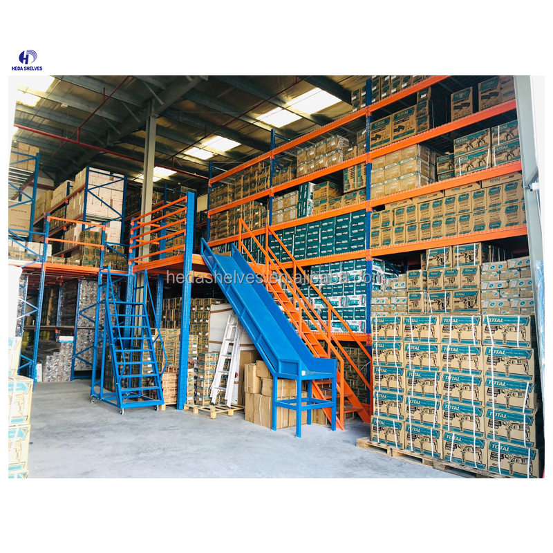 Manufacture Factory Industrial Heavy Duty Multi-tier Warehouse Rack Steel Mezzanine Floor Storage Racking Systems