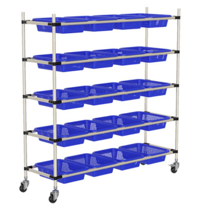 Heavy Duty Picking Truck Pick-up Sorting Cart Movable Hand Trolley Warehouse Material Shelf