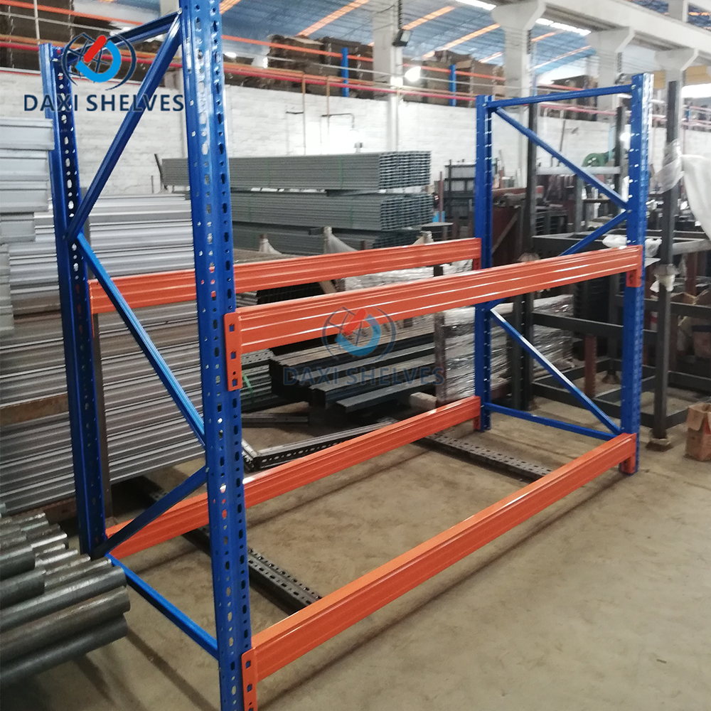 Second Hand Heavy Duty Iron Metal Mobile On-Track Pallet Racking Systems Supermarket Shelves