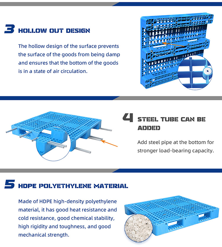 Plastic pallet detail view 3
