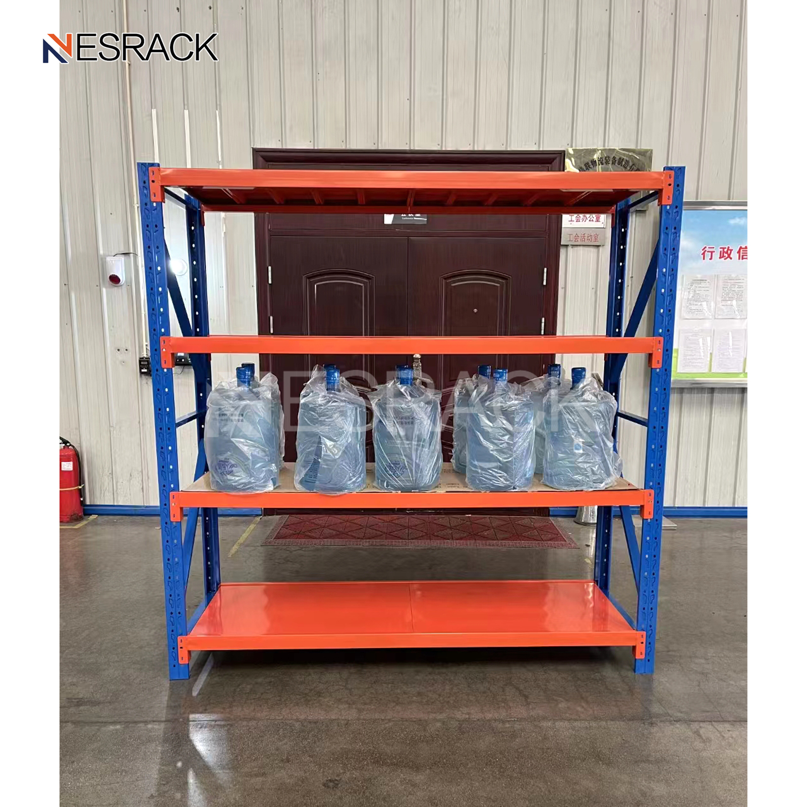 Heavy Duty Stacking Racks &amp; Shelves Long Span 5 Layer Selective Steel Shelf Warehouse Storage Pallet Racks for Industrial