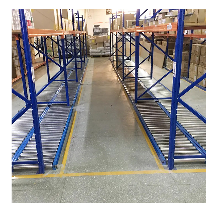 High-efficiency Auto Industrial Logistics Transportation Gravity Roller Heavy Pallet Racking