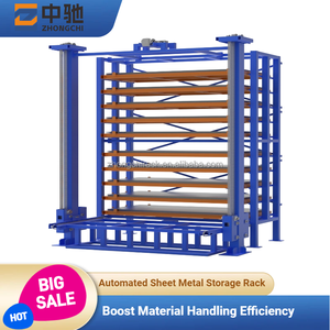 Intelligent Automated Warehouse System Steel Sheet Metal Storage Rack 8-Layer Heavy Duty Corrosion Protection High Load Capacity
