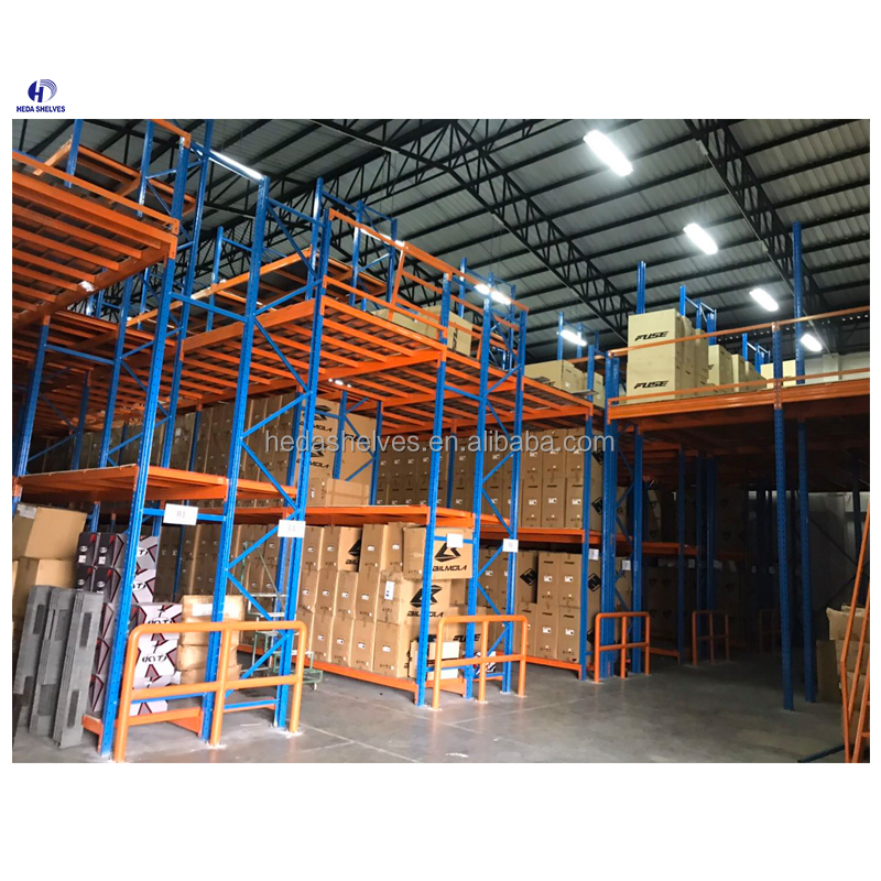 Manufacture Factory Industrial Heavy Duty Multi-tier Warehouse Rack Steel Mezzanine Floor Storage Racking Systems