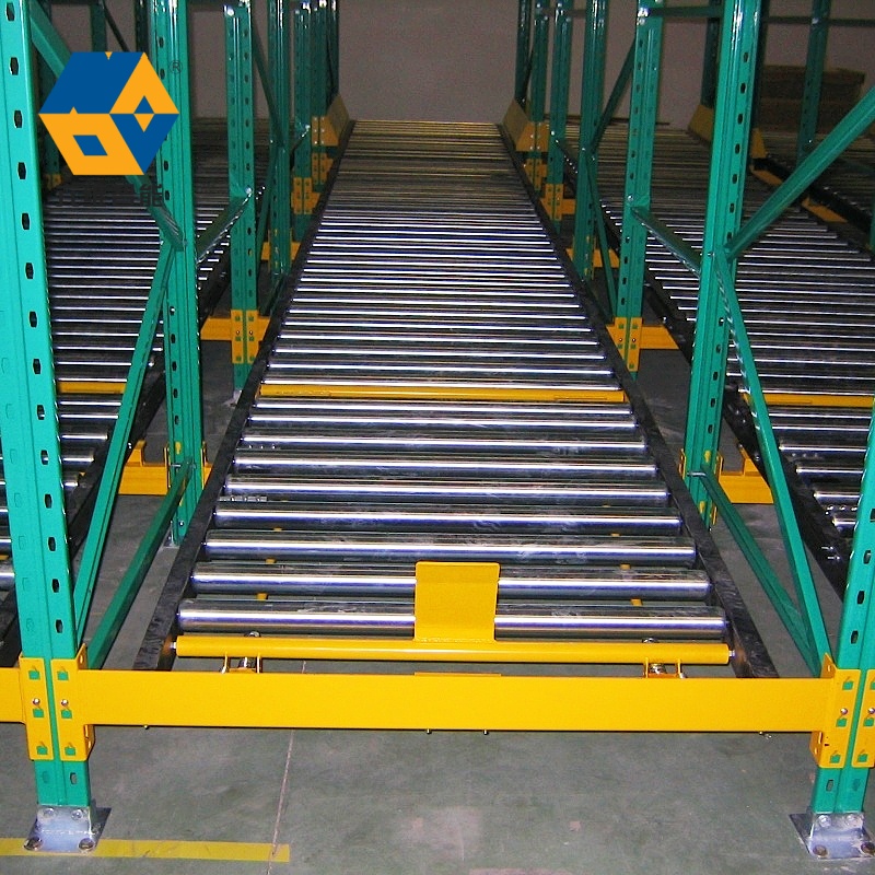 Heavy Duty Gravity Flow Pallet Racking Roller Tracks Warehouse Storage Gravity Roller Shelf Rack