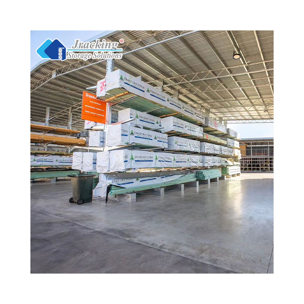 Jracking Industrial Warehouse Storage Shelves Rack Durable Heavy Duty Cantilever Racks for Industrial Material Organization