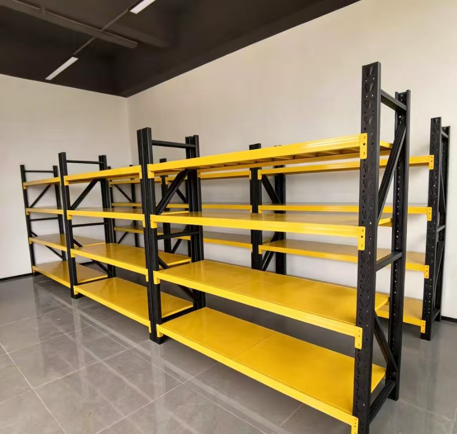 Boltless Adjustable Heavy-Duty Steel Rack Storage System, 300kg Capacity Per Layer, for Warehouse &amp; Industrial Stacking