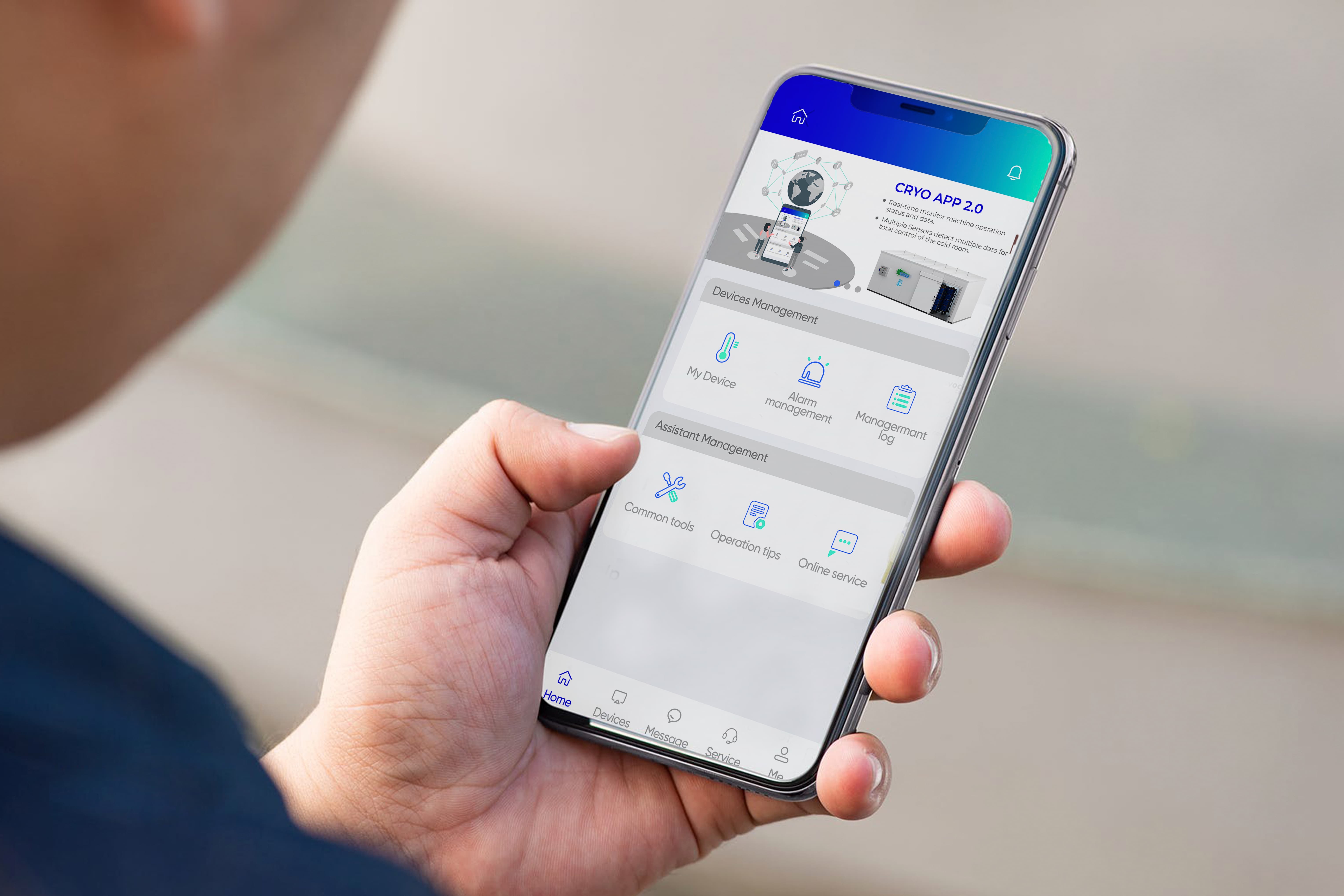 CRYO Remote Monitoring APP
