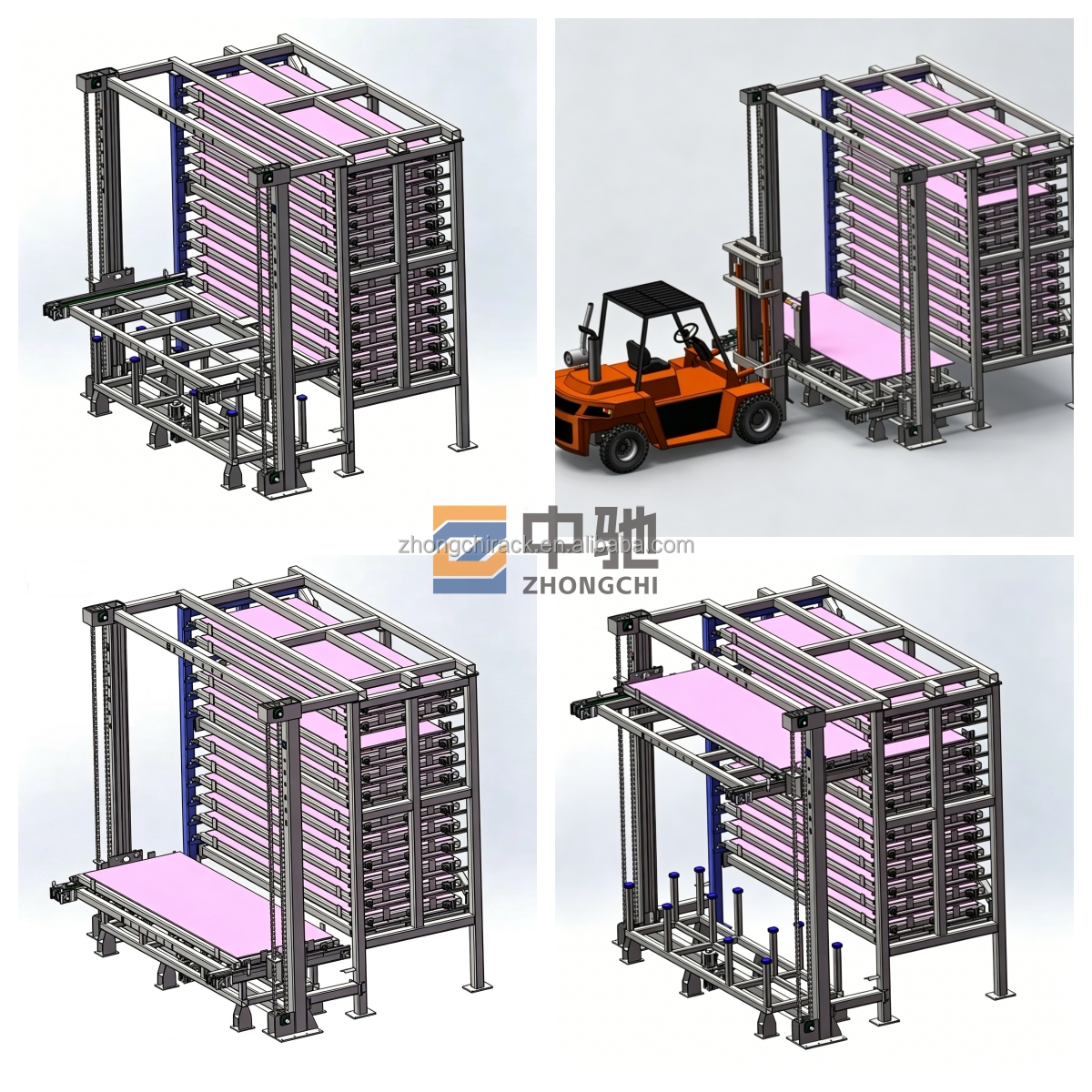 Intelligent Steel Sheet Metal Multi-Level Heavy Duty Storage Rack System High Load Capacity Automated Warehouse Solution