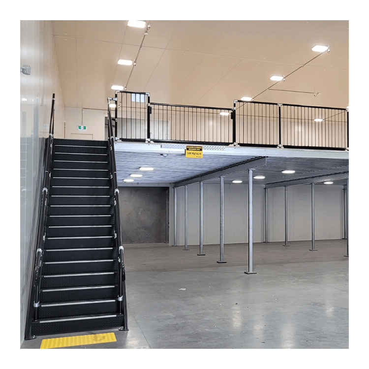 150 square Meter Customized Attic Industrial Storage Pallet Racking 2 Floors Mezzanine Shelving Rack System Steel Platform