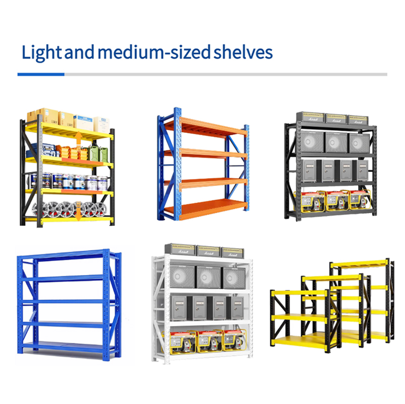 4 Tier Boltless Adjustable Warehouse Racking Metal Durable Anti-rust Heavy Duty Commercial 100kg-500kg Warehouse Shelving Units
