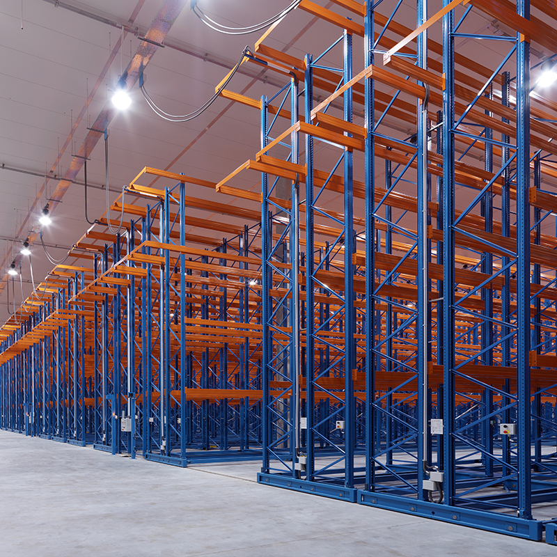 Pallet Flow Racking System Steel Shelf with Roller Tracks Warehouse Rack