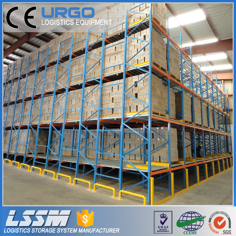 URGO Professional Intensive Storage Flow Rack Roller Pallet Racking for Gravity Racks