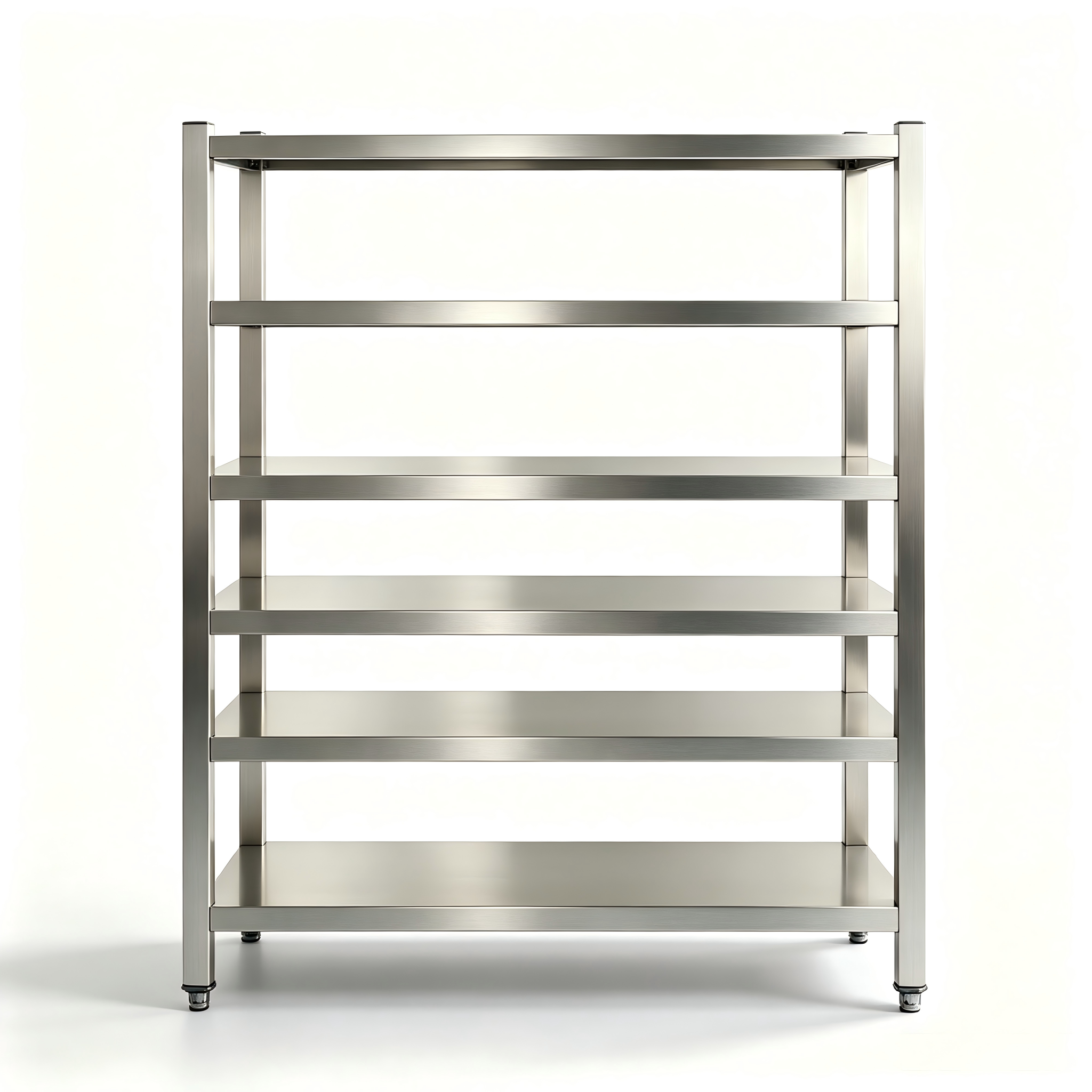 Heavy Duty 4 Tier Stainless Steel Storage Rack Adjustable Commercial Kitchen Shelving Unit For Restaurant Food Prep