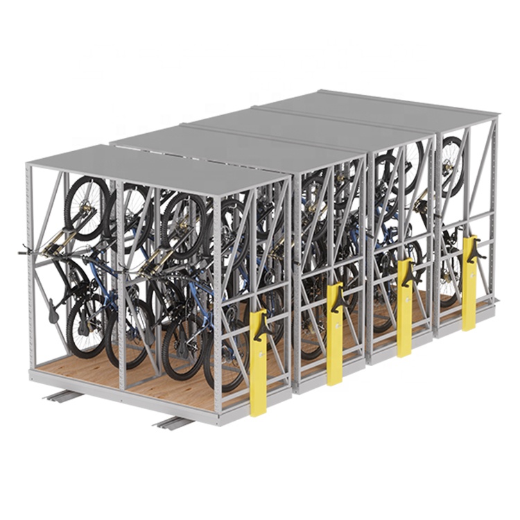 High Density Compact Mobile Shelving Storage System Manual Mobile Compactor for Sports Equipment Mobile Racking
