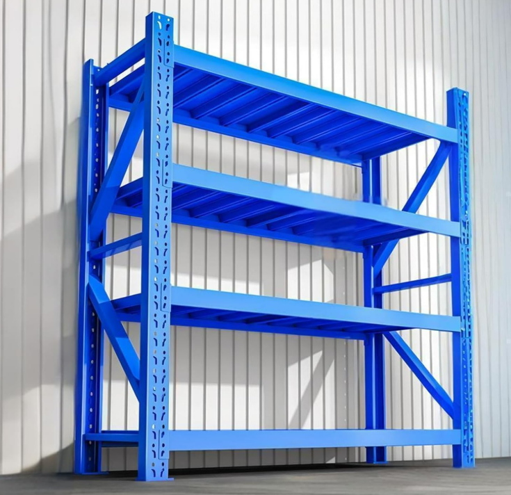 Factory Direct Medium Duty Steel Warehouse Shelving System Storage Garage Selective Racking Shelves Adjustable Anti-Rust
