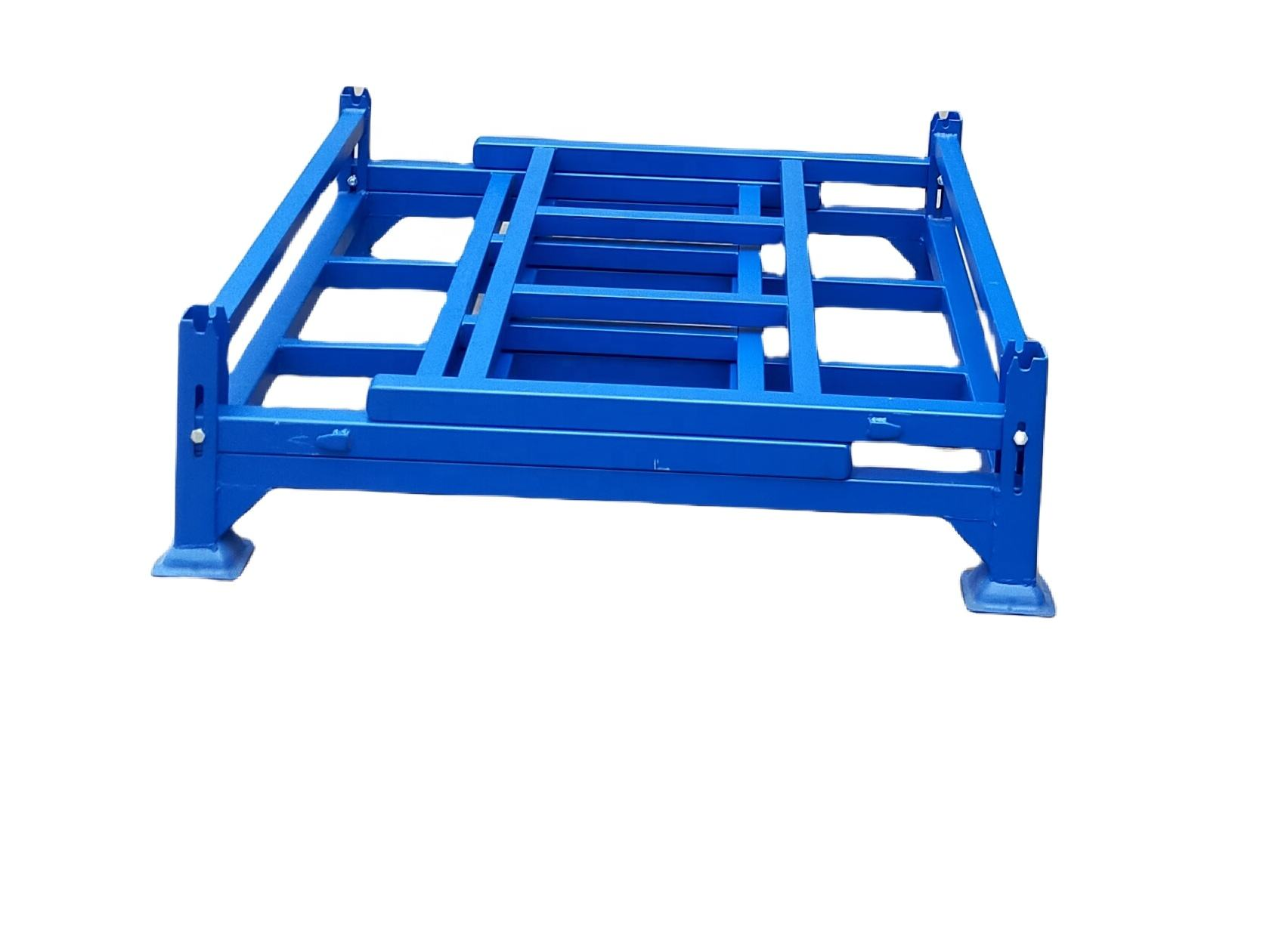 Customized Heavy-Duty Blue Steel Warehouse Shelves Folding Pallet Racking Stacked Racking Anti-Corrosion Function