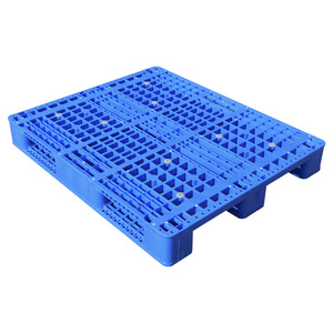 Static Load Capacity 2 Ton Single Faced Grid Plastic Stacking Pallet for Warehouse Automated ASRS Racking System