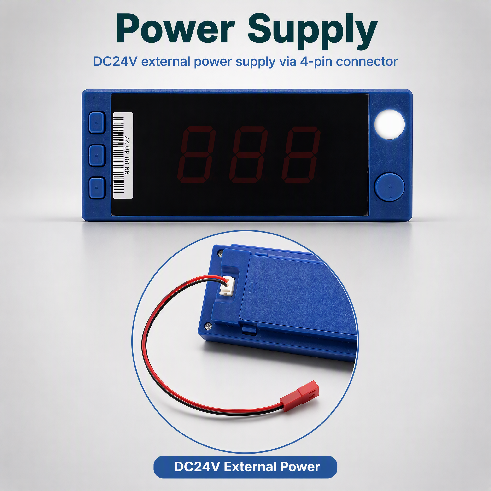 3-Digit Electronic Rack Tag RGB Indicator Light Touch Button Wired Power Picking to Light System 868MHz Warehouse Storage Module