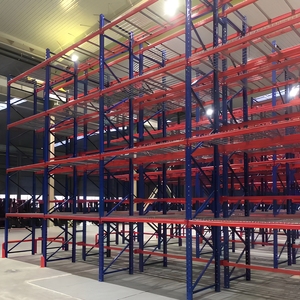 Heavy Duty 5 Layer Metal Drive-In Pallet Racking with Corrosion Protection High Density Industrial Warehouse Bulk Storage Racks
