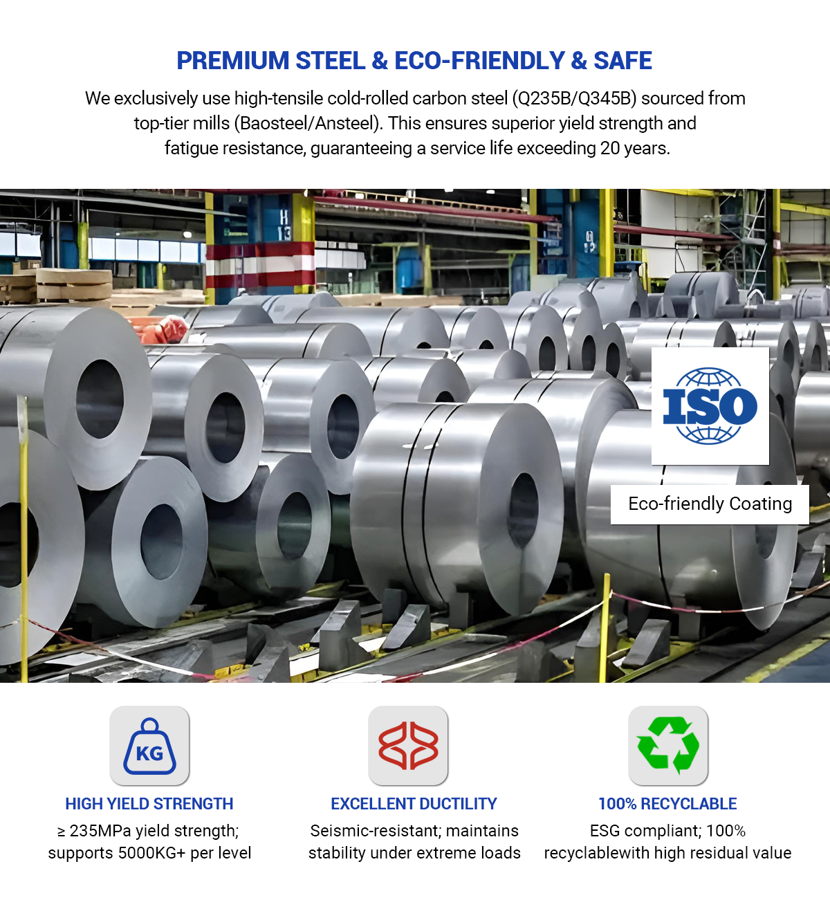 High Capacity High-Strength Steel 5-Layer Medium Duty Manual Picking Rack Adjustable Beam Design for Industrial Warehouse Use